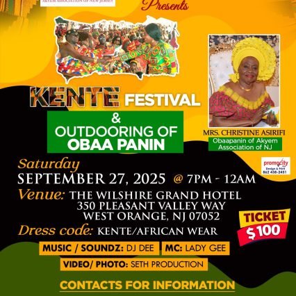 Kente festival flyer
